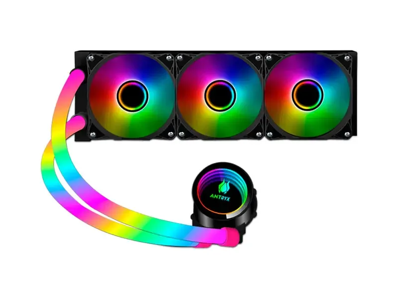 Cooler CPU Antryx Triton Infinity 360 ARGB Enfriamiento liquido Black (AWC-TI360K)