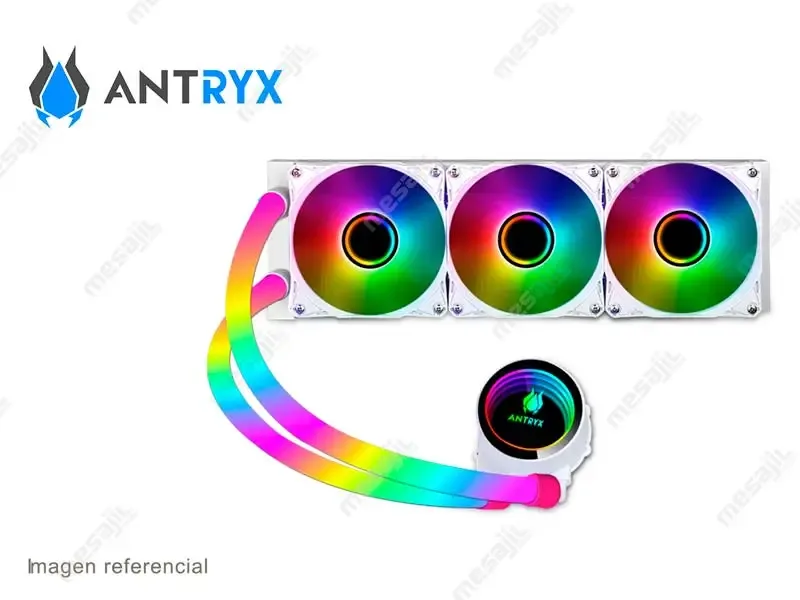 Cooler CPU Antryx Triton Infinity 360 ARGB Enfriamiento liquido White (AWC-TI360W)
