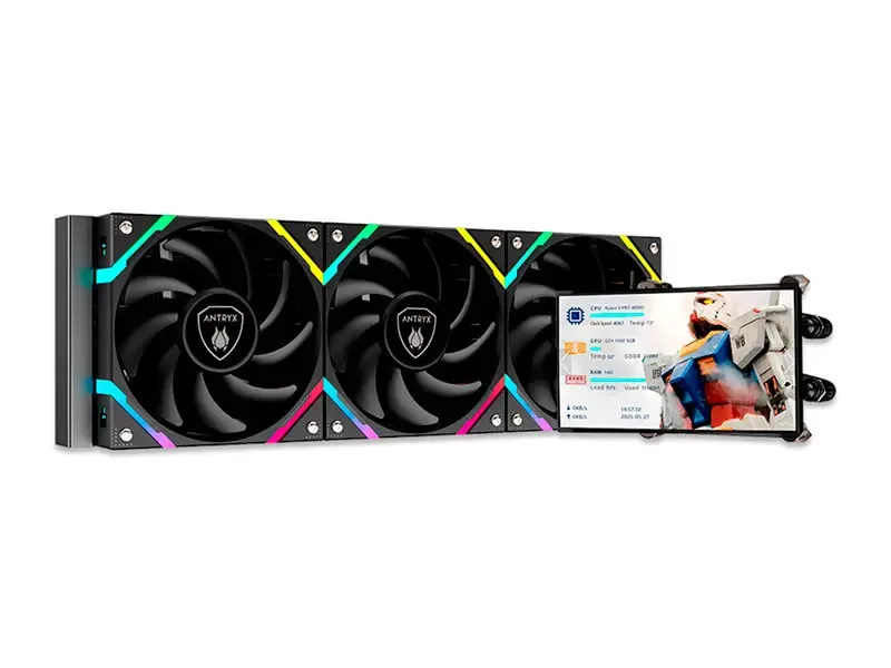 Cooler CPU Antryx Triton Vision SP360 ARGB Enfriamiento liquido Black (AWC-TVSP360K)