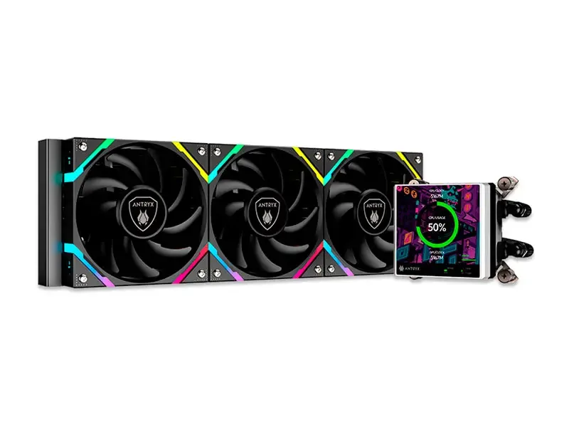 Cooler CPU Antryx Triton Vision XT360 ARGB Enfriamiento liquido Black (AWC-TVXT360K)