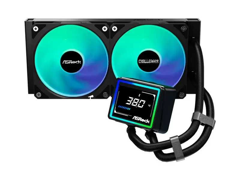Cooler CPU ASRock Challenger 240 mm Digital Refrigeracion Liquida Black