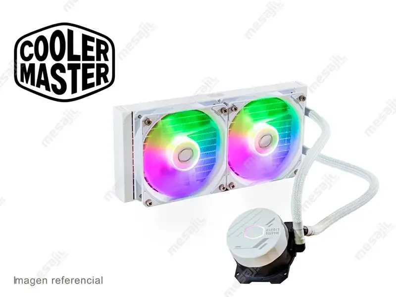 Cooler CPU Cooler Master 240L ARGB Refrigeracion Liquido Blanco