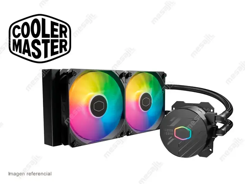 Cooler CPU Cooler Master 240L ARGB Refrigeracion Liquido Negro