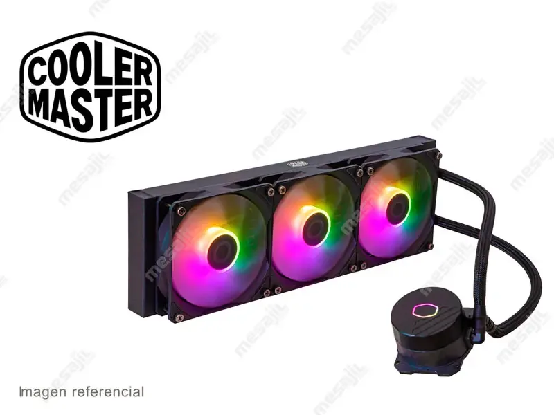 Cooler CPU Cooler Master 360L ARGB Refrigeracion Liquido Black