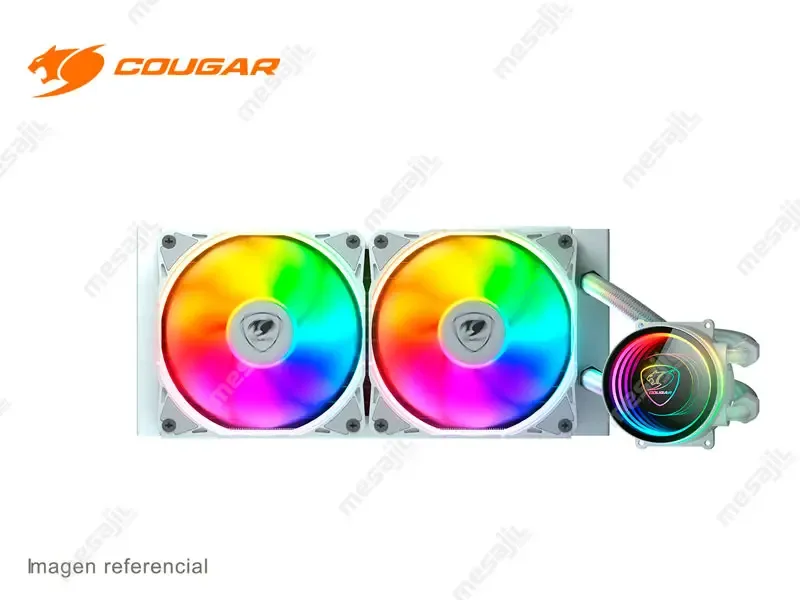 Cooler CPU Cougar 240 ARGB POSEIDON ELITE Refrigeracion Liquido White