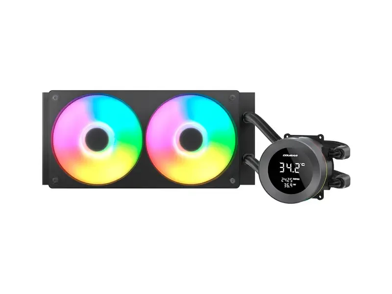 Cooler CPU Cougar 240 ARGB POSEIDON VISTEK Refrigeracion Liquido Black