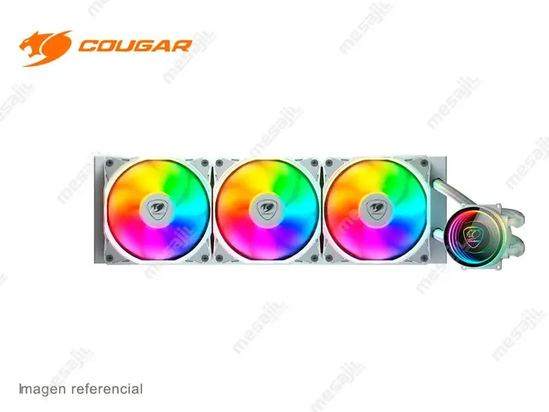 Cooler CPU Cougar 360 ARGB POSEIDON ELITE Refrigeracion Liquido White