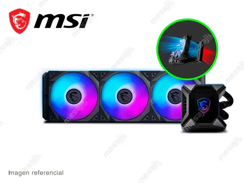 Cooler CPU MSI MPG k360 ARGB CORELIQUID Refrigeracion Liquido Black