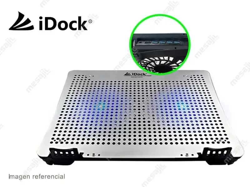 Cooler para Laptop iDock N1-4 Zodiac 3.0 Silver