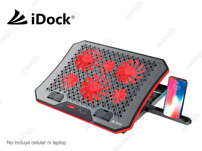 Cooler para Laptop iDock Turbine N-9  RED