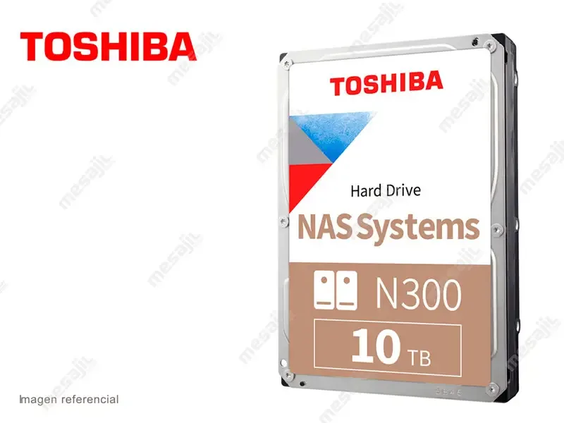 Disco Duro de 10TB Interno Toshiba N300 NAS 7200rpm 3.5