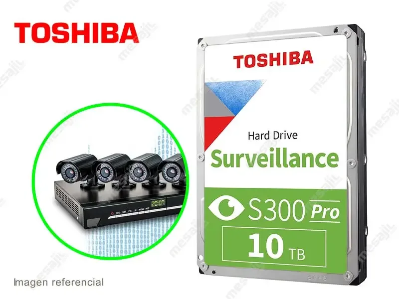 Disco Duro de 10TB Interno Toshiba S300 Surveillance vigilancia 3.5"