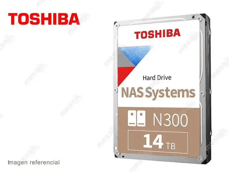 Disco Duro de 14TB Interno Toshiba N300 NAS 512MB 7200RPM