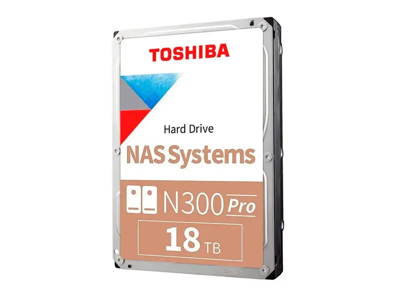 Disco Duro de 18TB Interno Toshiba N300 NAS 512MB