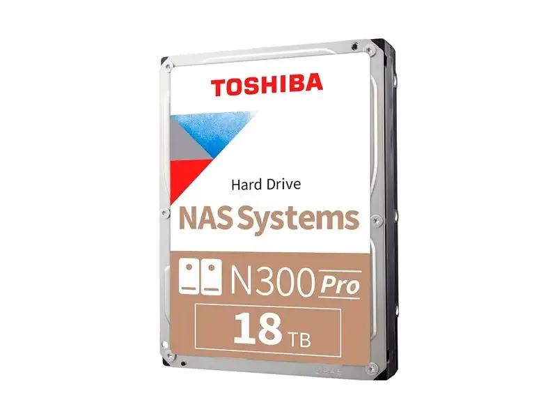 Disco Duro de 18TB Interno Toshiba N300 PRO NAS 7200rpm