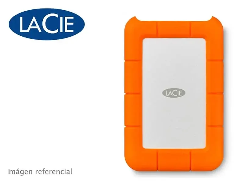 Disco Duro de 1TB Externo LaCie Rugged USB-C/USB 3.0 (STFR1000800)