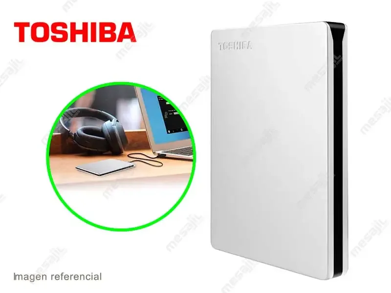 Disco Duro de 1TB Externo Toshiba Canvio Slim III USB 3.0 Silver