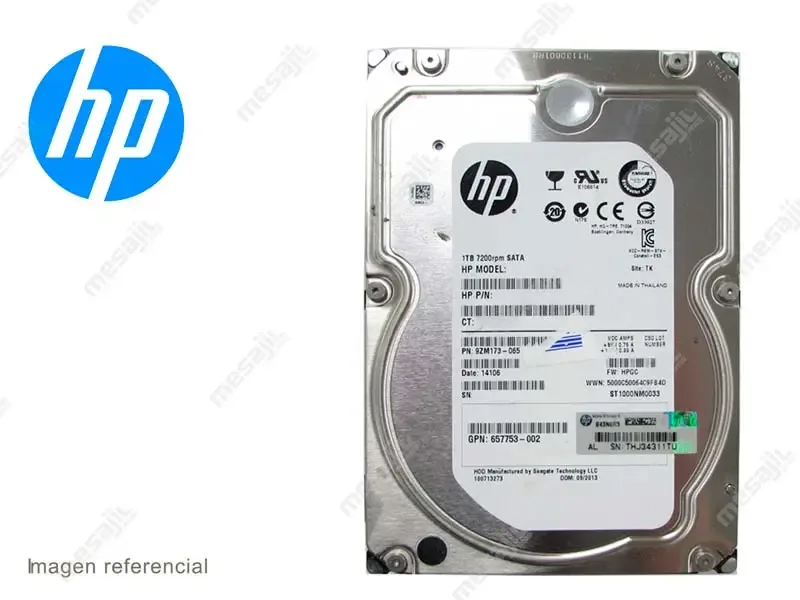 Disco Duro de 1TB Interno HP 6G 7.2K 3.5" LFF NHP SATA