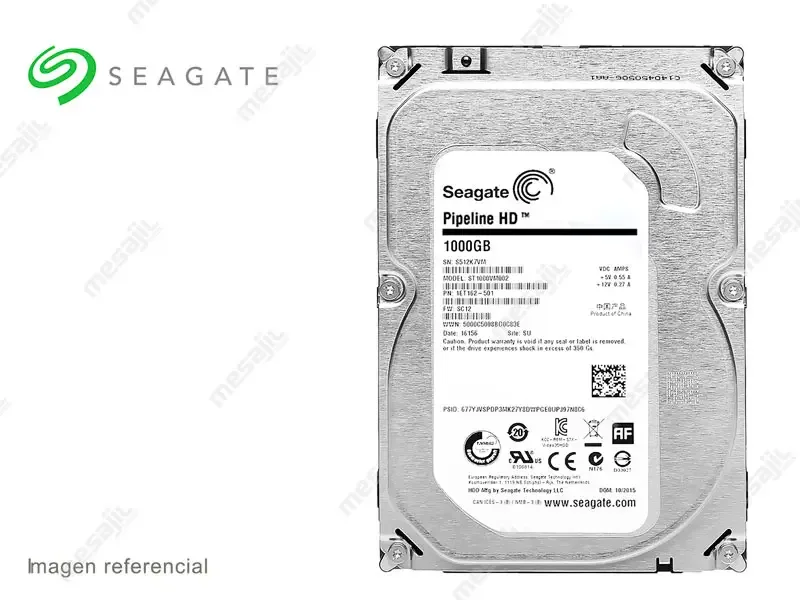 Disco Duro de 1TB Interno Seagate Pipeline SATA 3.5"