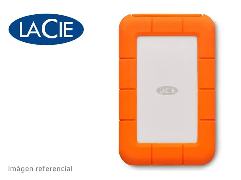 Disco Duro de 2TB Externo LaCie Rugged Thunderbolt USB-C/USB 3.0