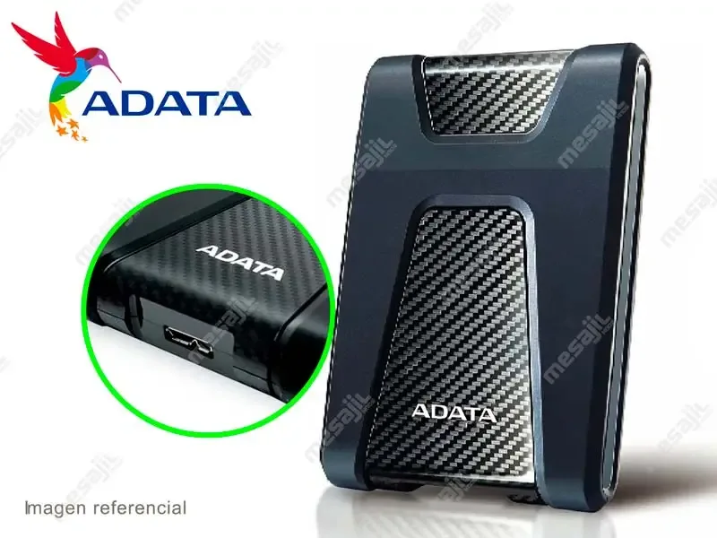 Disco Duro de 2TB Externo USB 3.0 ADATA DURABLE HD650 Black