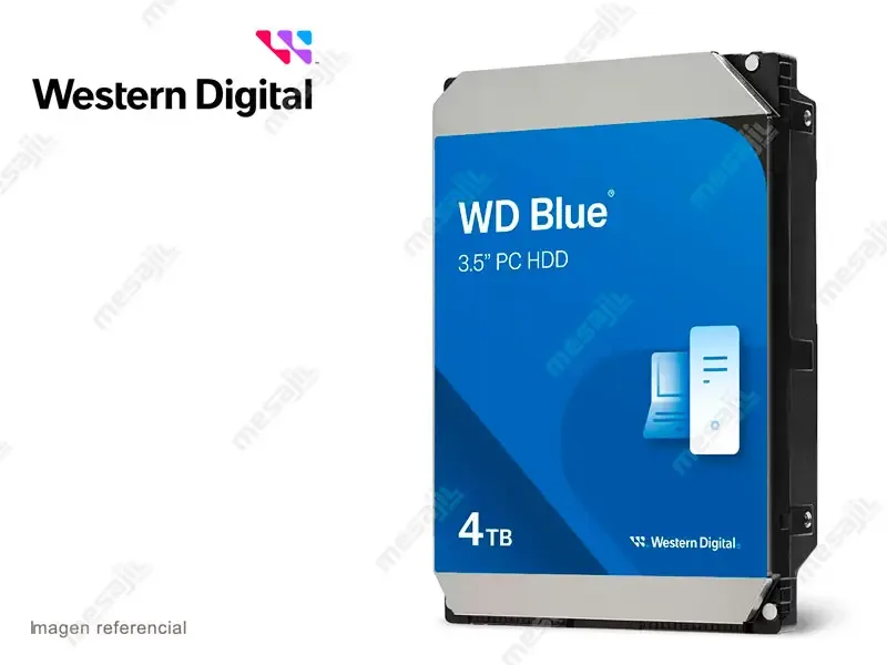 Disco Duro de 4TB Interno Western Digital Blue SATA 3.5" (WD40EZAX)