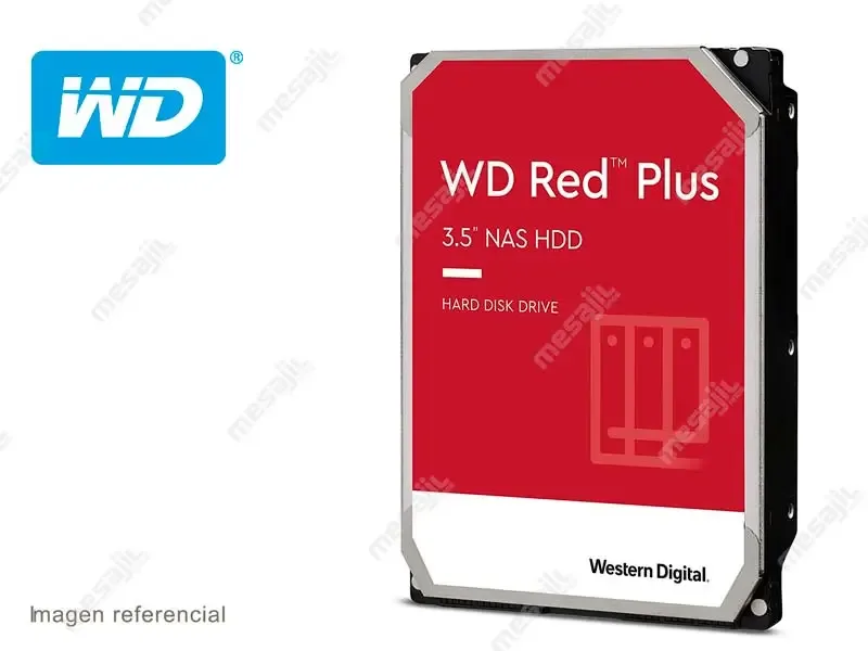 Disco Duro de 4TB Interno Western Digital Red Plus NAS SATA 3.5" 128MB