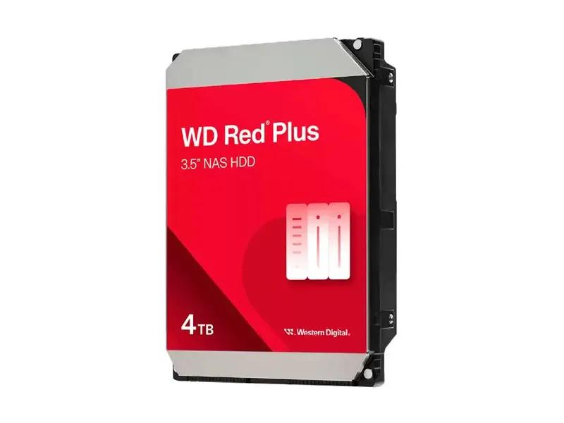 Disco Duro de 4TB Interno Western Digital Red Plus NAS SATA 3.5" 256MB