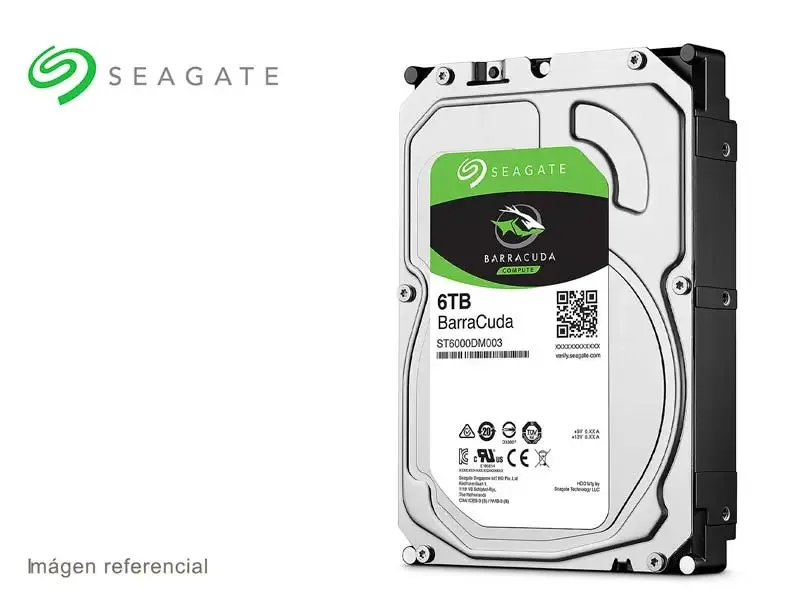 Disco Duro de 6TB Interno Seagate BarraCuda SATA 3.5"