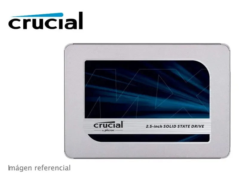 Disco Solido Interno de 1TB Crucial MX500 SATA SSD 2.5"