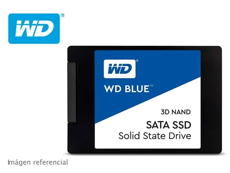 Disco Solido Interno de 500GB Western Digital Blue SATA SSD 2.5" (WDS500G2B0A)