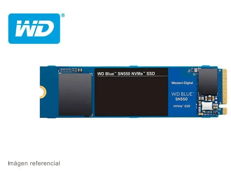 Disco Solido Interno M.2 2280 1TB Western Digital Blue SN550 NVMe SSD