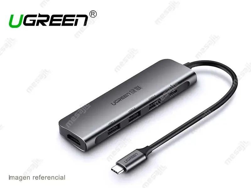 Docking Station UGREEN USB C 5 en 1 HDMI 4K/ 3 USB 3.0/ 100W PD (50209)