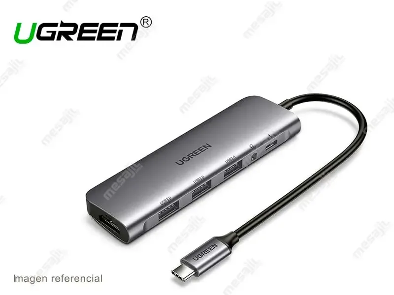 Docking Station UGREEN USB-C 5 en 1 Thunderbolt/ HDMI /USB 3.0 / USB-C/ 100W PD (80132)