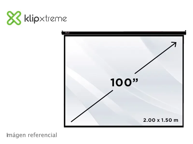 Ecran Klip Xtreme de pared Electrico KPS-502 100"  (2.00 X 1.50 mts) 110V