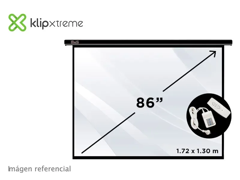 Ecran Klip Xtreme de pared  KPS-302 (1.72 x 1.30 mts/ 86" diagonal)