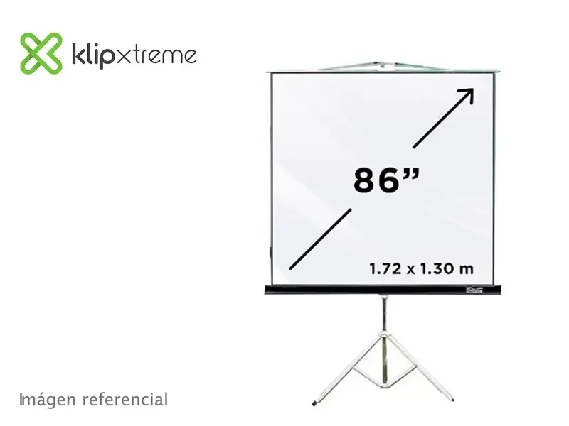 Ecran Klip Xtreme de Tripode - 1.72 m x 1.30m/86" Diagonal (KPS-102B)