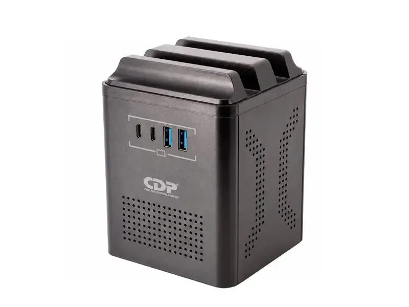 Estabilizador CDP 1000VA (500w) RUAVR1004I 4 tomas 2 USB-A 2 USB-C Black