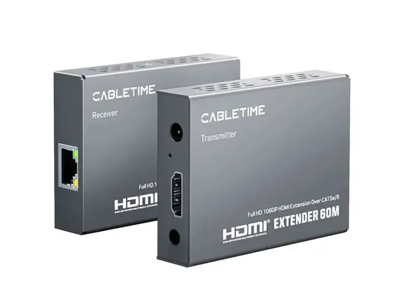 Extensor HDMI a RED CABLETIME CP40G RJ45 Cat5e/6 60Hz