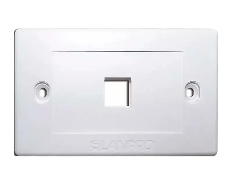 Face Plate Lanpro UL 1 Port  Blanco