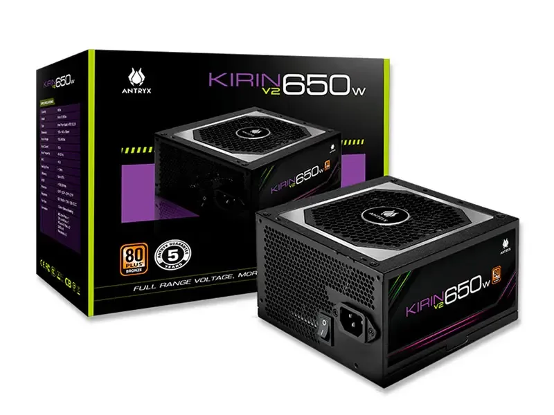 Fuente Antryx 650W Kirin V2 80 Plus Bronze