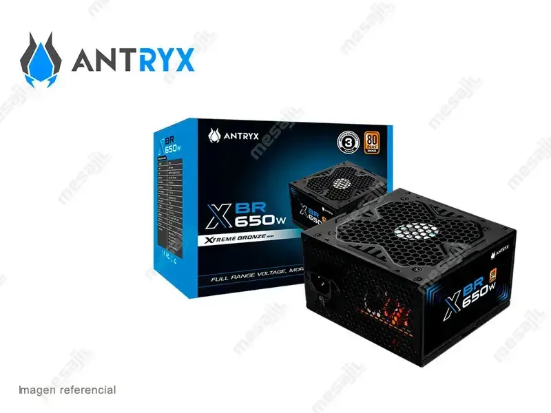 Fuente Antryx 650W XBR-650 80Plus Bronze Black