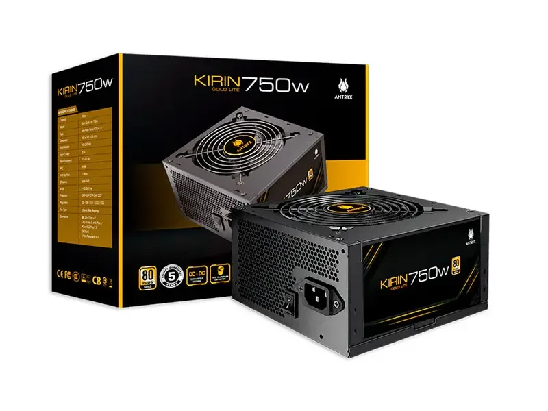 Fuente Antryx 750W Kirin Gold Lite Plus (GPW750S)