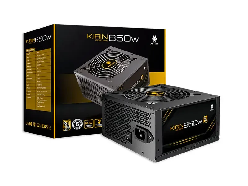 Fuente Antryx 850W Kirin Gold Lite Plus (GPW850S)