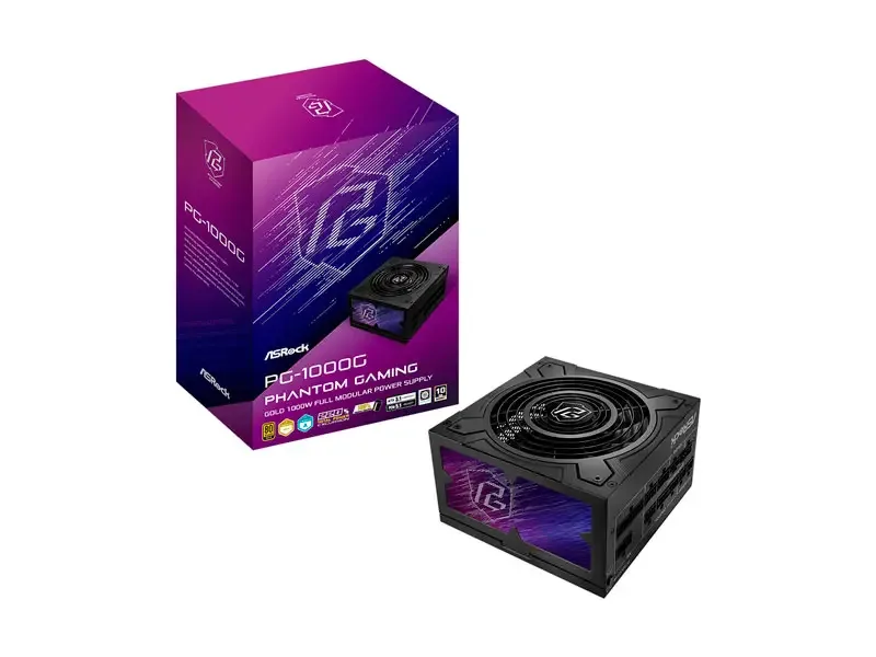 Fuente ASRock PG-1000G 1000W ATX 80 Plus Gold