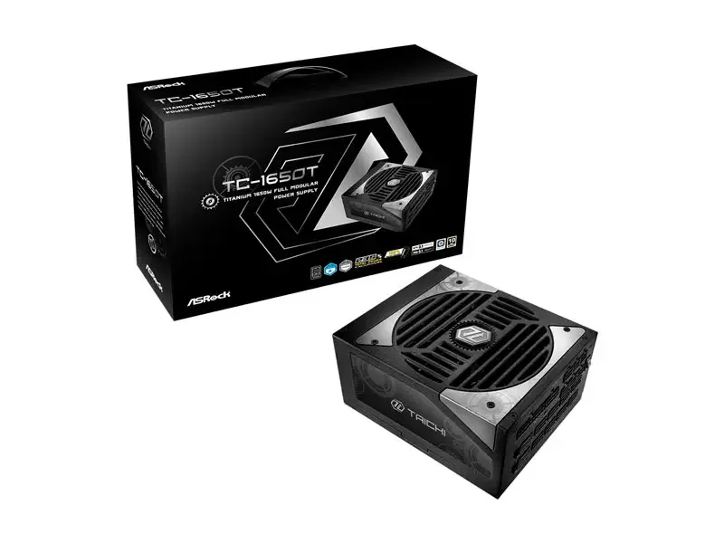 Fuente ASRock TAICHI TC-1650T 1650W 80 Plus Titanium ATX Black
