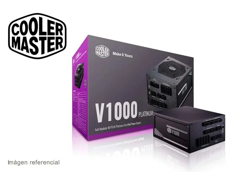 Fuente Cooler Master 1000W V1000 Platinum 80 Plus Modular