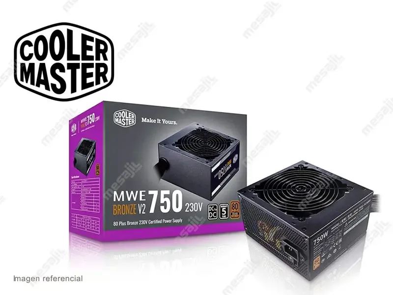 Fuente Cooler Master 750W MWE 80 Bronze V2  230V/750W