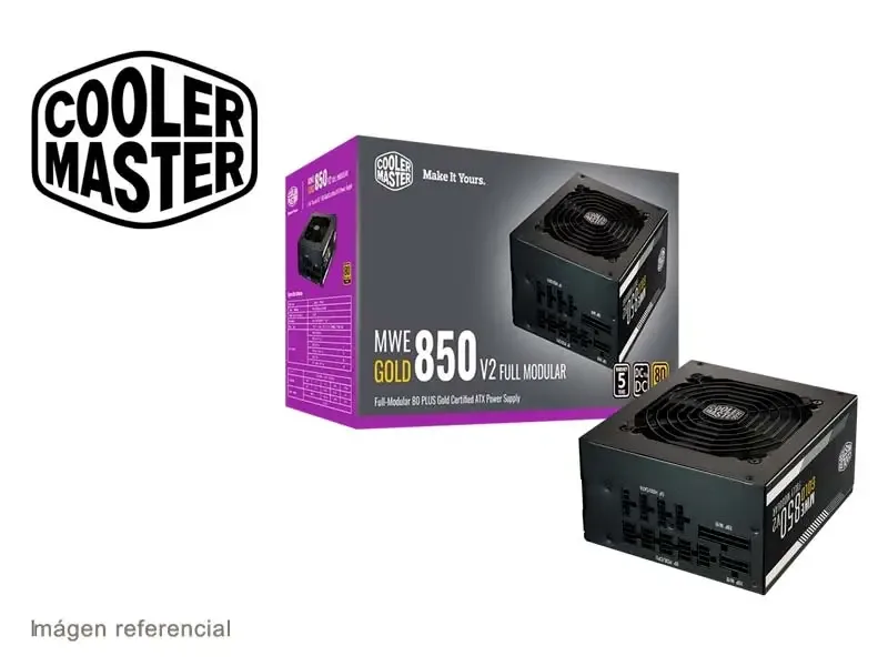 Fuente Cooler Master 850W MWE V2 80 Plus Gold Modular