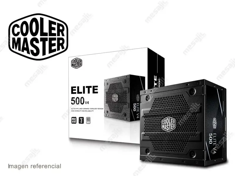 Fuente Cooler Master Elite 500 230V V4 500W 80 Plus White